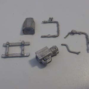 white metal 1:43 scale generator set / fire or army pump to assemble and paint limited edition