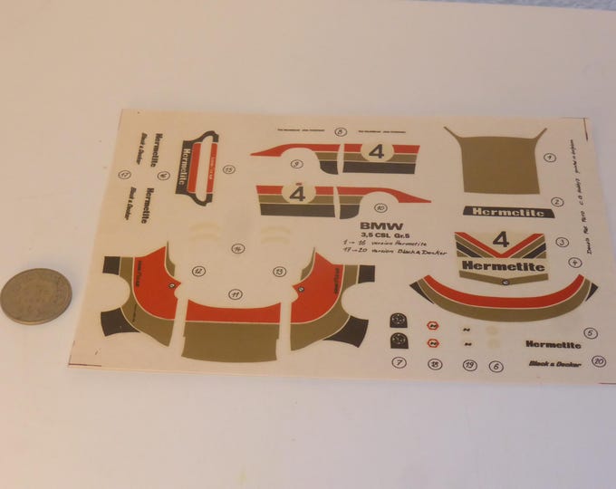 1:43 BMW 3.5 CSL Gr.5 Hermetite 1976 Fitzpatrick/Walkinshaw CG Hobby production