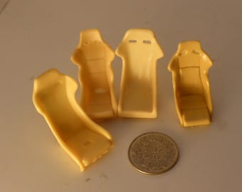 1:24 racing seats (4 different pieces) for sports, GT and touring cars of the 70-80-90s