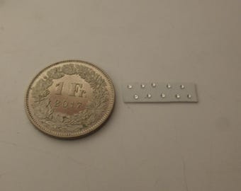 pack of 10 lights for model cars and other models mm 1.0 round CLEAR Remember production