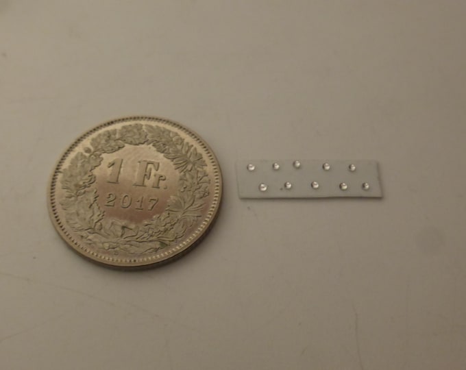 pack of 10 lights for model cars and other models mm 1.0 round CLEAR Remember production