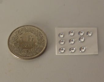 pack of 10 lights for model cars and other models mm 3.5 round CLEAR Remember production