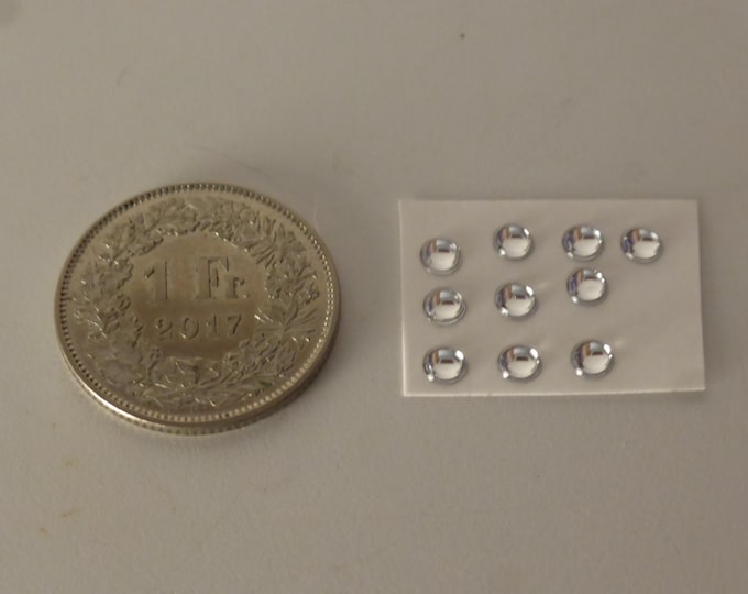 pack of 10 lights for model cars and other models mm 3.5 round CLEAR Remember production