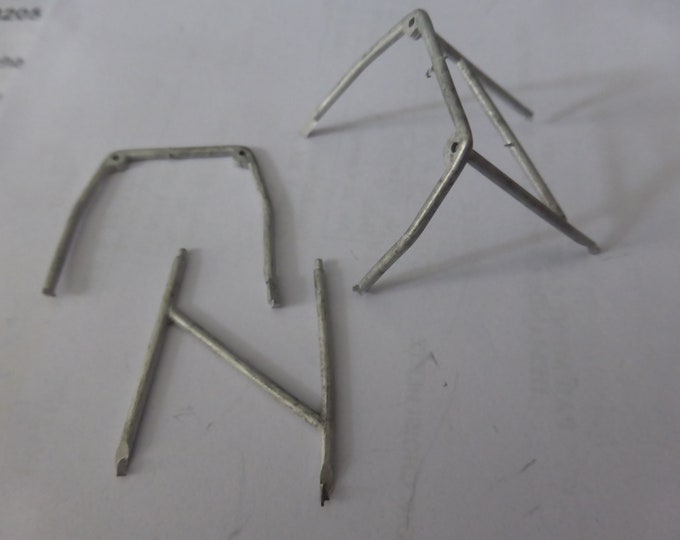 1:43 white metal rollcages for rally and racing touring cars (pack of 2 pcs) Mini Racing production