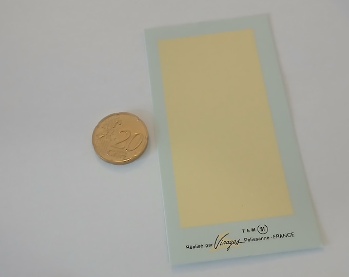 Waterslide decals gloss CREAM colour (printed area cm 8.3x4.2) Virages production TEM91