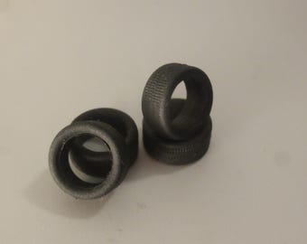 1:43 scale set of 4 treaded tires for GT sportscars and single seaters mm 13.50x6.15 GMT013