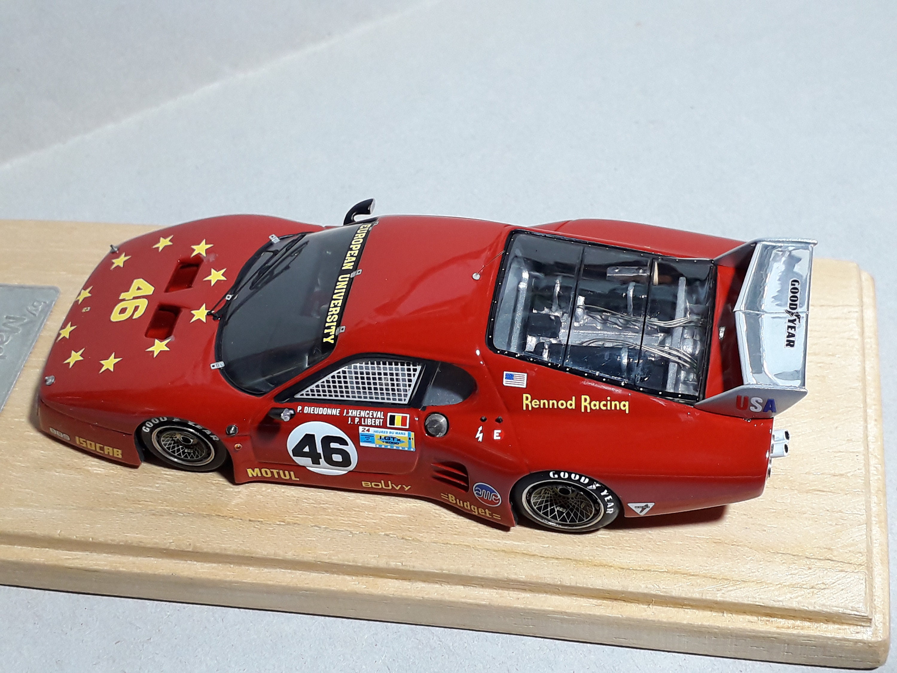 Ferrari 512BB/LM IMSA Nart European University Le Mans 1981 #46 X - Amr built by Madyero Studio 1:43 Ferrari 512BB/LM IMSA Nart European University Le Mans 1981 #46 X - Amr built by Madyero Studio 1:43