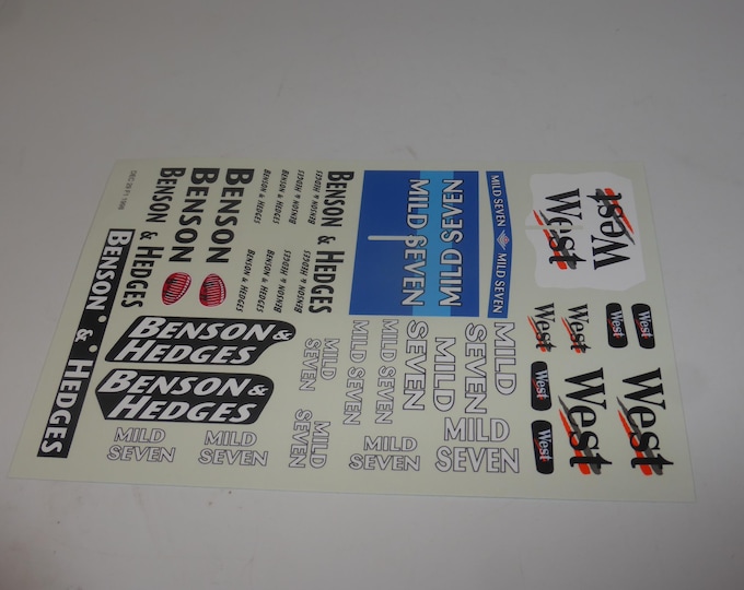 1/24 waterslide decals sheet to complete F.1 1998 season cars Benetton McLaren Jordan BBR DEC29