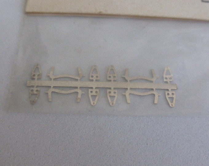 Pack of photoetched frames and supports for windscreens of 50s single seaters 1:43 scale FDS 6F