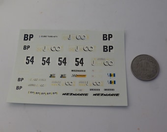 1:43 waterslide decals Porsche 934 Gr5 J&Co Le Mans 1976 #54 Striebig/Verney/Kirschhoffer