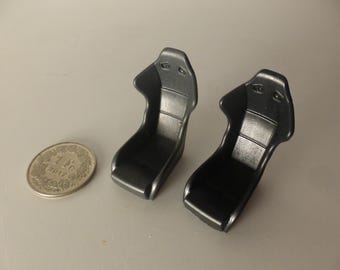 1:24 racing seats (2x) for rally, sports, GT and touring cars (90-2000s)