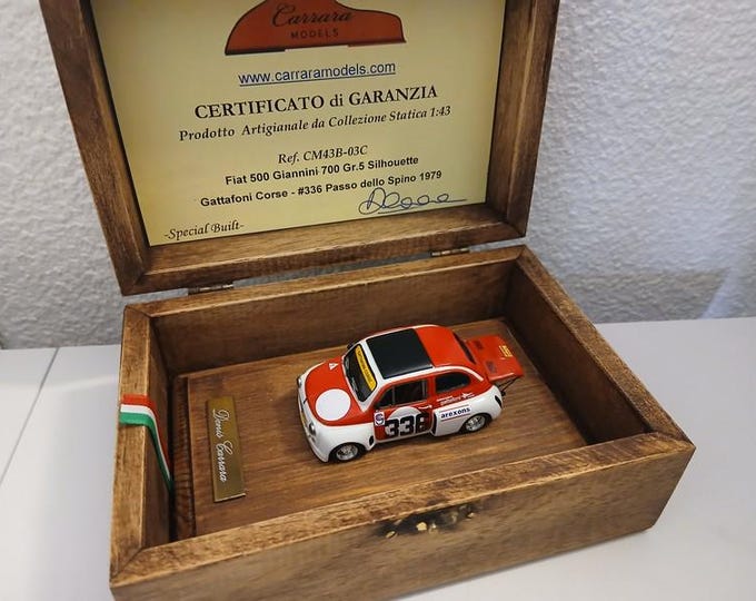 Fiat Abarth 700 Giannini Gr5 Silhouette Passo dello Spino 1979 Gattafoni CARRARA Models 1:43 factory built CM43B-03C