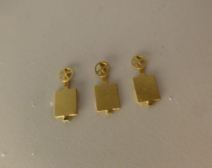 Photoetched parking brake control wheel for trailers and semi-trailers of the 70-80s (3x) Nonomologati 1:87 H0