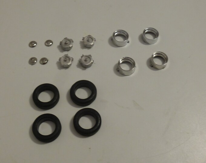 1:43 chromed plastic and white metal wheels for sportscars of the 40-50-60s Tron A66