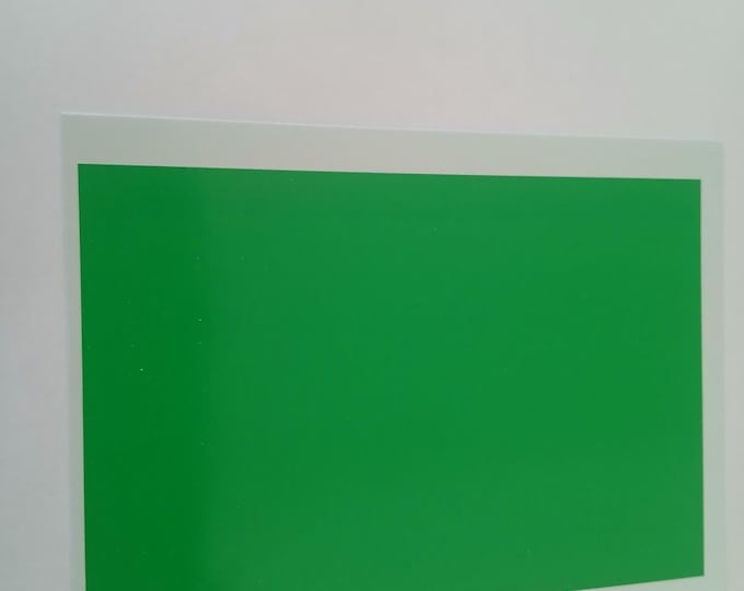 Waterslide decals sheet GLOSS MID GREEN colour (cm 11.80x8.00 wide) Interdecal production