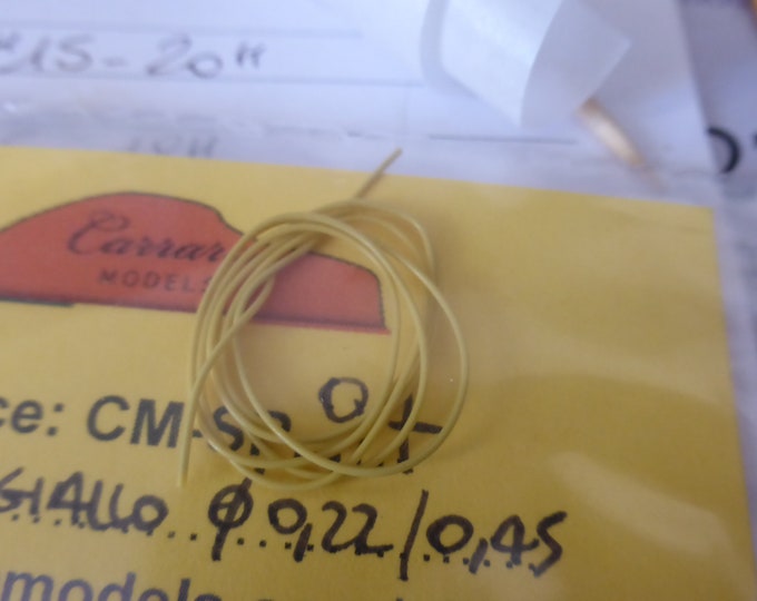 Pack of yellow cable (mm 0.22/0.45) for engines and superdetailing racing and rally model cars Carrara Models SP97