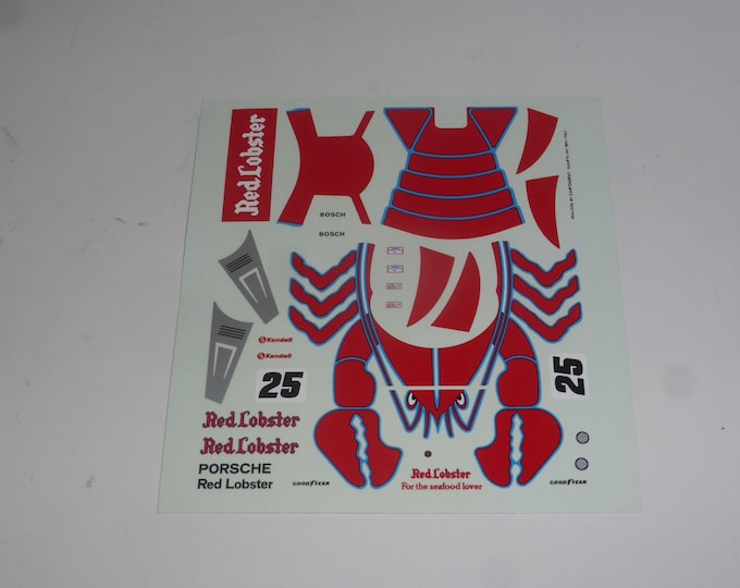 1:43 decals March Porsche 83G IMSA Red Lobster Sears Point 1983 #25 Cowart/Miller Cartograf for BAM-X