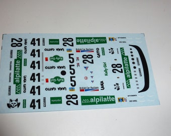 1:43 decals Osella-BMW PA8 Alpilatte Le Mans/Monza/Dijon 1980 Madyero by Remember TK119