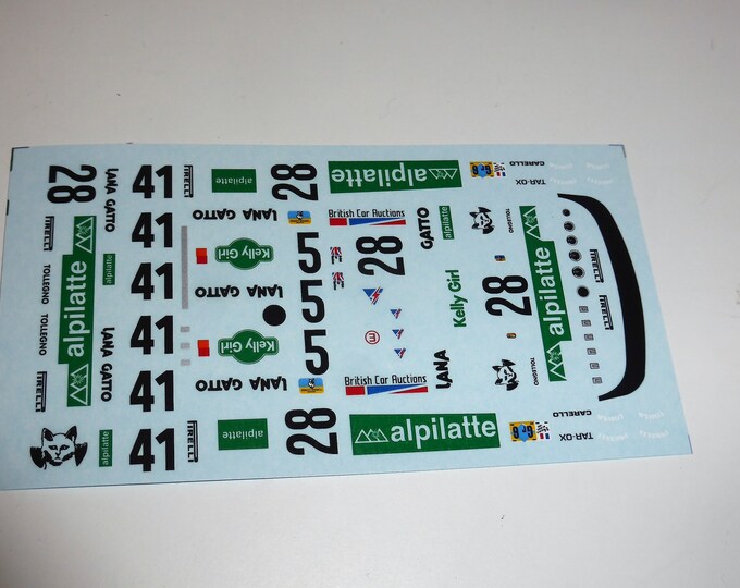 high quality 1:43 decals Osella-BMW PA8 Alpilatte Le Mans/Monza/Dijon 1980 Madyero by Remember TK119