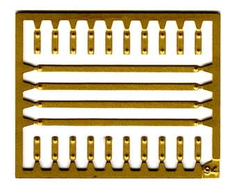 photo etched 1:43 windows holders (stops) for racing cars [long and short version] Tameo FT34