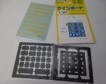 1:20 sign board set photoetched parts Modeler's R003-2400