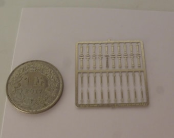 1:43 photoetched bonnet hooks "rubber" and spring for racing cars