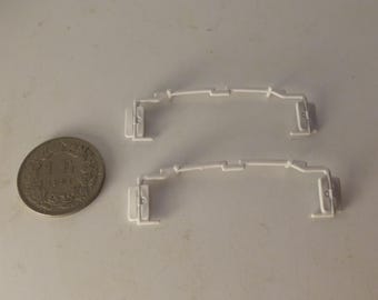 1:43 rectangular side mirrors for vans and trucks (plastic, pack of 2 couples)