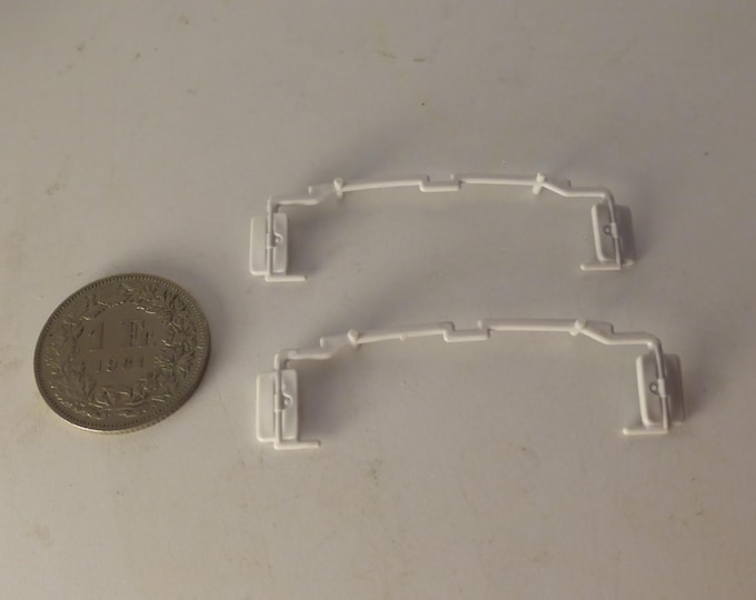 1:43 rectangular side mirrors for vans and trucks (plastic, pack of 2 couples)