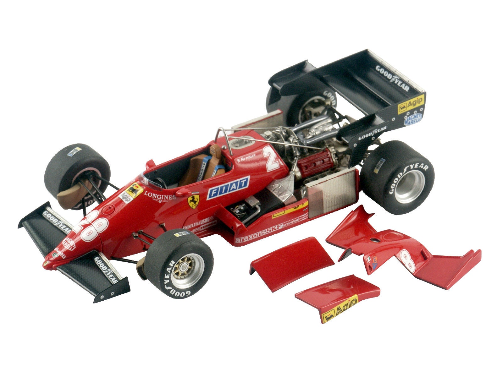 Ferrari 126 C3 Formula 1 German Gp 19 Tambay Or Arnoux Tameo Kits Tmk336 1 43