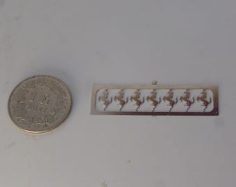 1:18 photoetched prancing horses for Ferrari modelcars (pack of 7 pieces)