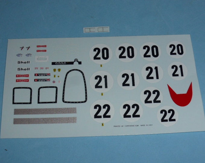 high quality 1:43 decals Ferrari 512S Sefac 1000km Spa 1970 #20/21/22 Madyero by Remember TK31