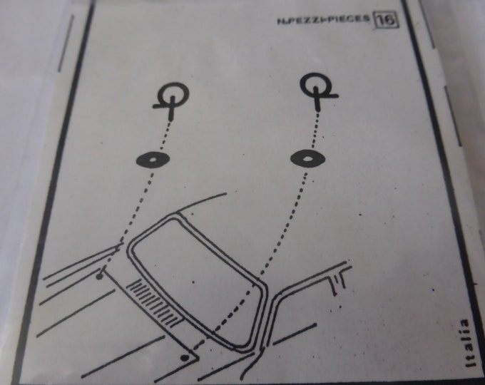 high definition photoetched bonnet fasteners for racing cars of the 80-90s (pack of 16 pcs) Robustelli R1