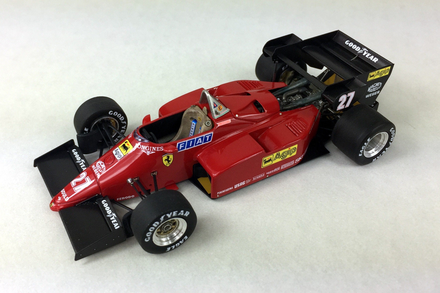 Ferrari 126 C4-M2 Formula 1 European GP 1984 Alboreto or Arnoux TAMEO Kits TMK420 1:43