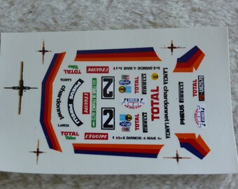 1:43 decals for Lancia Stratos Gr.4 Total Tour Auto 1981 #2 Darniche/Mahé Record