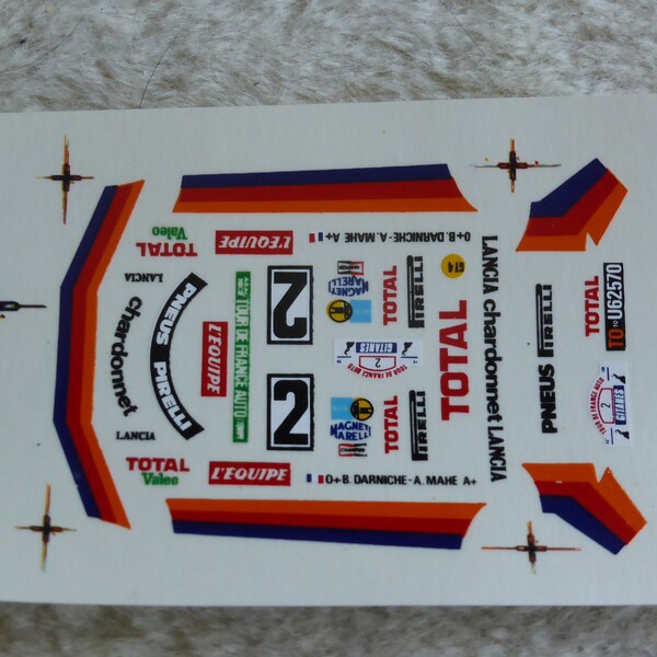 DECAL LANCIA STRATOS HF R. PINTO R.MONTECARLO 1977 DnF (02