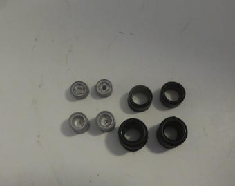 1:43 white metal "mixed" wheels (and rubber tires) for Formula 1 cars and sportscar racers of the 70s FDS production #2