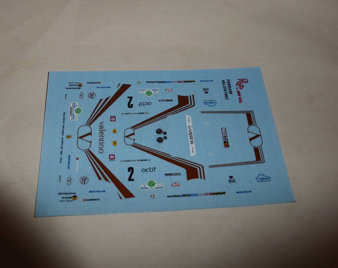 high quality 1:43 decals Ferrari 308 GTB Rally della Lana 1984 'Lucky'/Berro CARTOGRAF printing