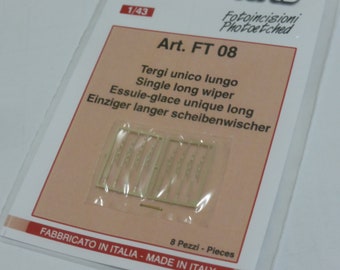 photo etched 1:43 single long wipers for racing/road cars (8 pieces) Tameo FT08
