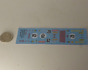 1:43 decals Toyota Celica Gr.2 24h Spa 1973 #62 Andersson/Kottulinsky printed by Cartograf