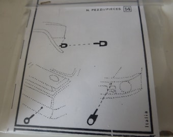 1:43 photoetched tow hooks (2 sets of 7 different designs) for rally and racing cars Robustelli R3