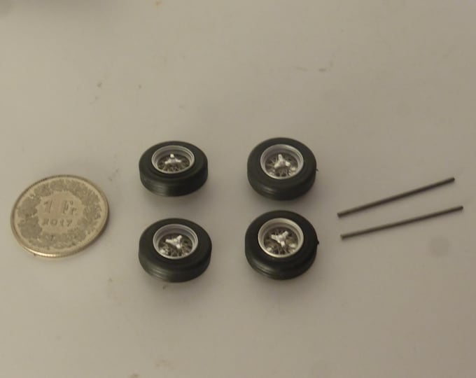 1:43 photoetched wire wheels for sportscars and GT cars of the 50-60s GMW035