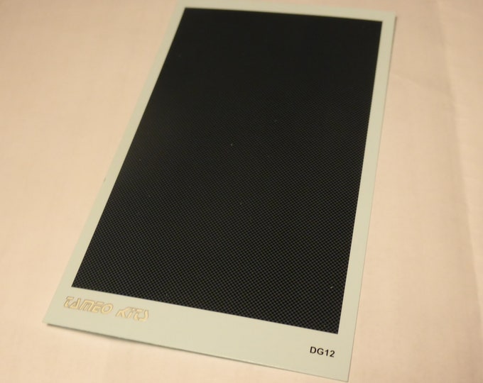 1:43 decals sheet for carbon fibre effect (chequered texture) Tameo DG12