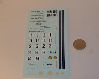 1:43 waterslide decals sheet Ferrari 375MM Spyder various versions 1953-1955 see description