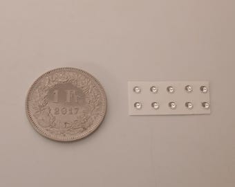 pack of 10 lights for model cars and other models mm 2.5 round CLEAR Remember production