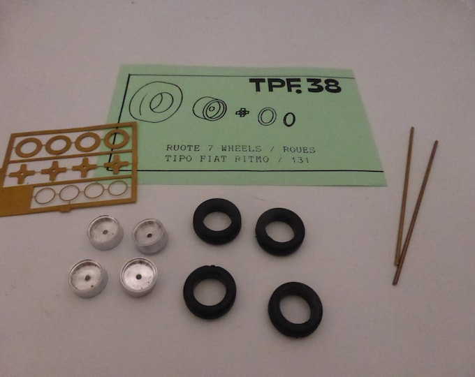 turned and photoetched wheels for sporting road cars of the 70-80s (Fiat Ritmo, 131 etc) Tron TPF38 1:43