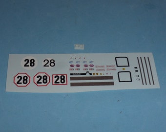 1:43 decals Ferrari 512S Sefac 24h Daytona 1970 #28 Madyero by Remember TK20