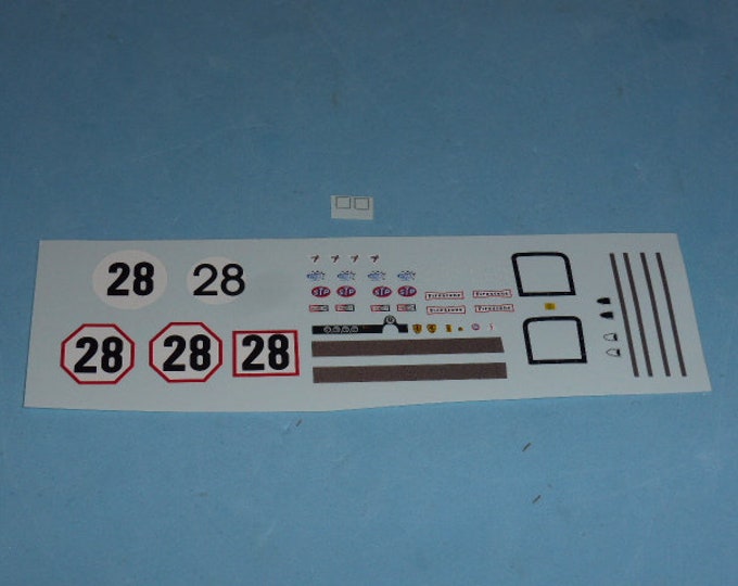 high quality 1:43 decals Ferrari 512S Sefac 24h Daytona 1970 #28 Madyero by Remember TK20