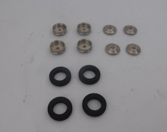 turned aluminium wheel set for 1:43 scale vintage cars of the years 30-40s GeminiModelcars