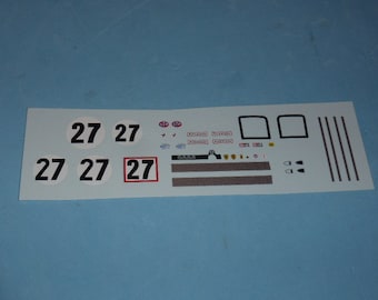 1:43 decals Ferrari 512S Sefac 24h Daytona 1970 #27 Madyero by Remember TK21