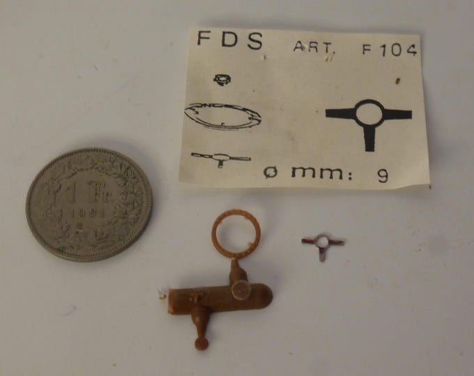 1:43 plastic and photoetched 3-spoke steering wheel mm 9 for sports and racing cars of the 60-70-80s FDS F104